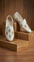 Ivory Leafcrest Mojdi for Men | Wedding Mojdi by Dresswala NX