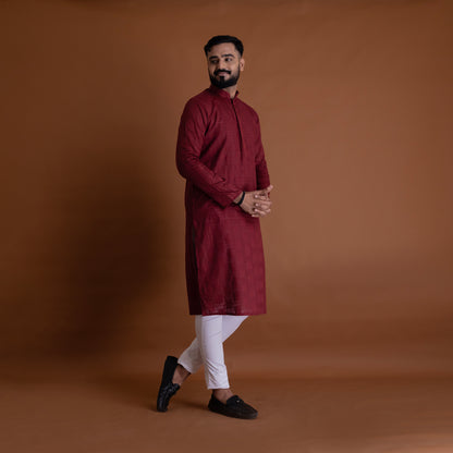 Basic Maroon Kurta