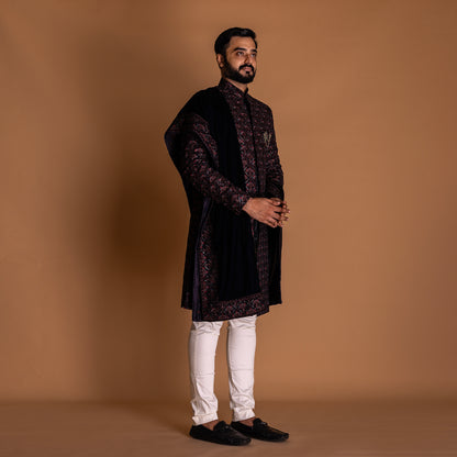 Red Indo-western Kurta Set