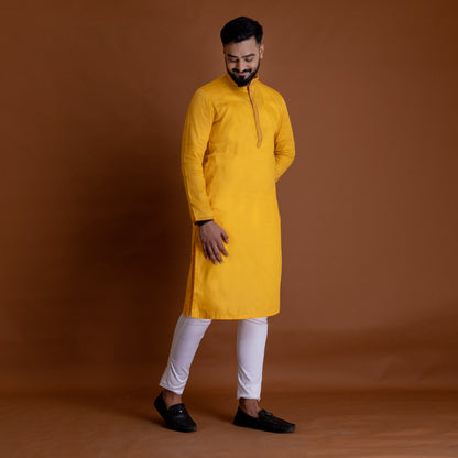 Basic Yellow Kurta