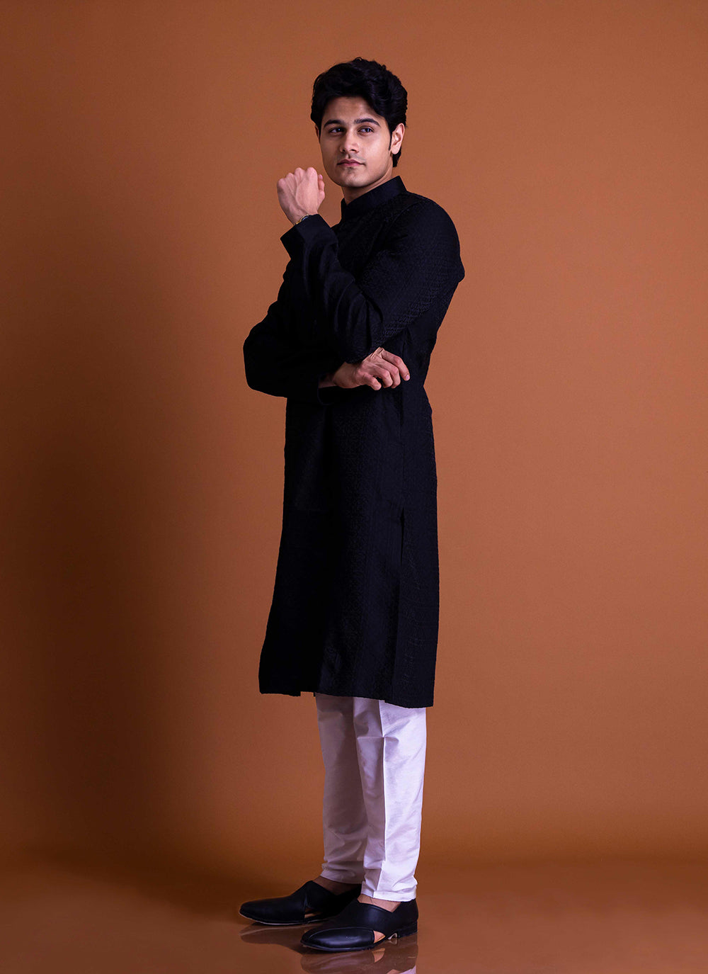 Simple Black Kurta Set