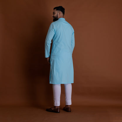 Basic Sky Blue Kurta