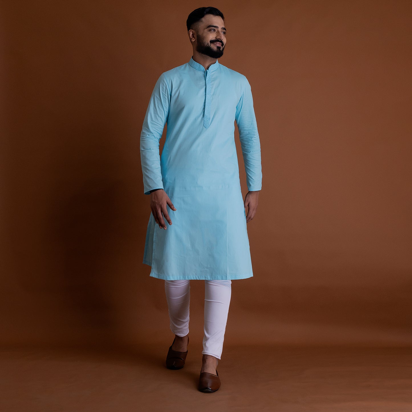 Basic Sky Blue Kurta