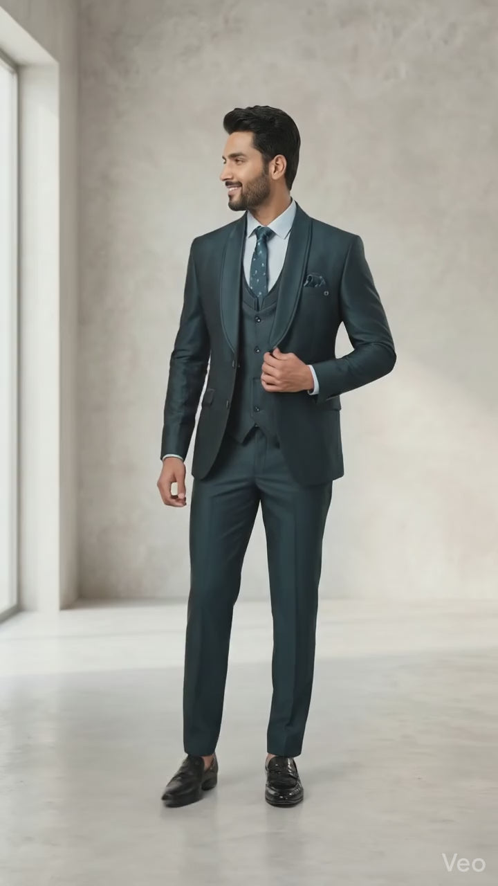 Five Piece Tuxedo (Sapphire Blue) by DressWalaNX