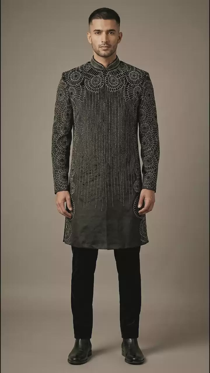 Black Majesty Indo-Western Set