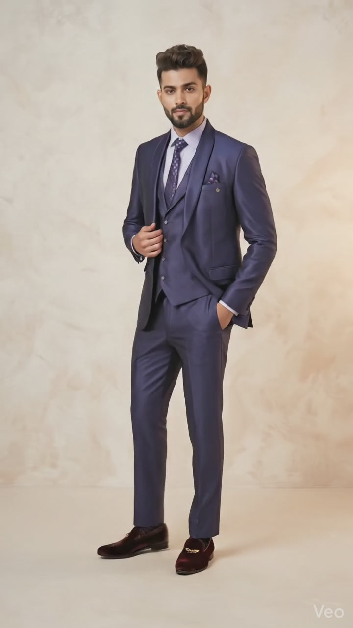 Five Piece Tuxedo (Royal Blue) by DressWalaNX