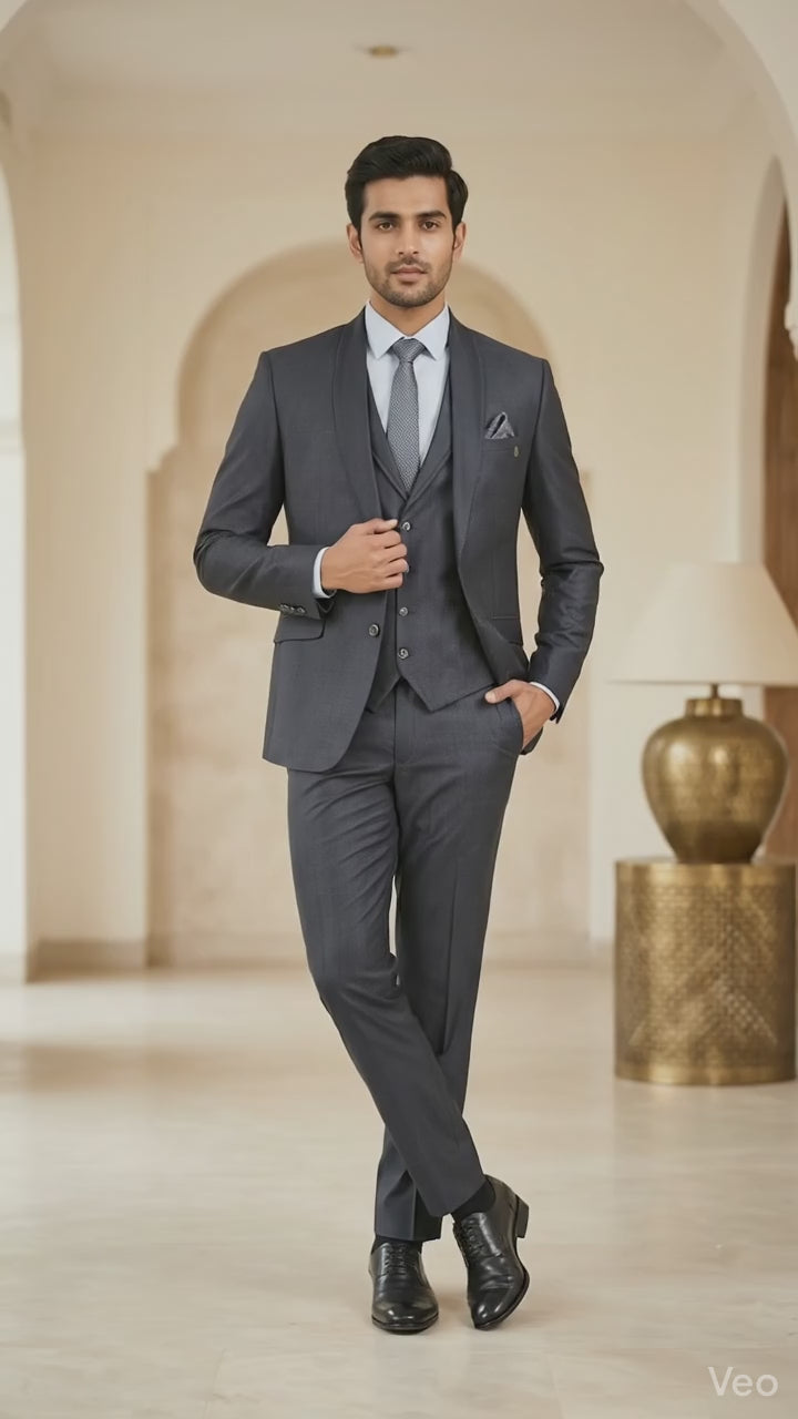 Midnight Charcoal 5-Piece Formal Tuxedo Set