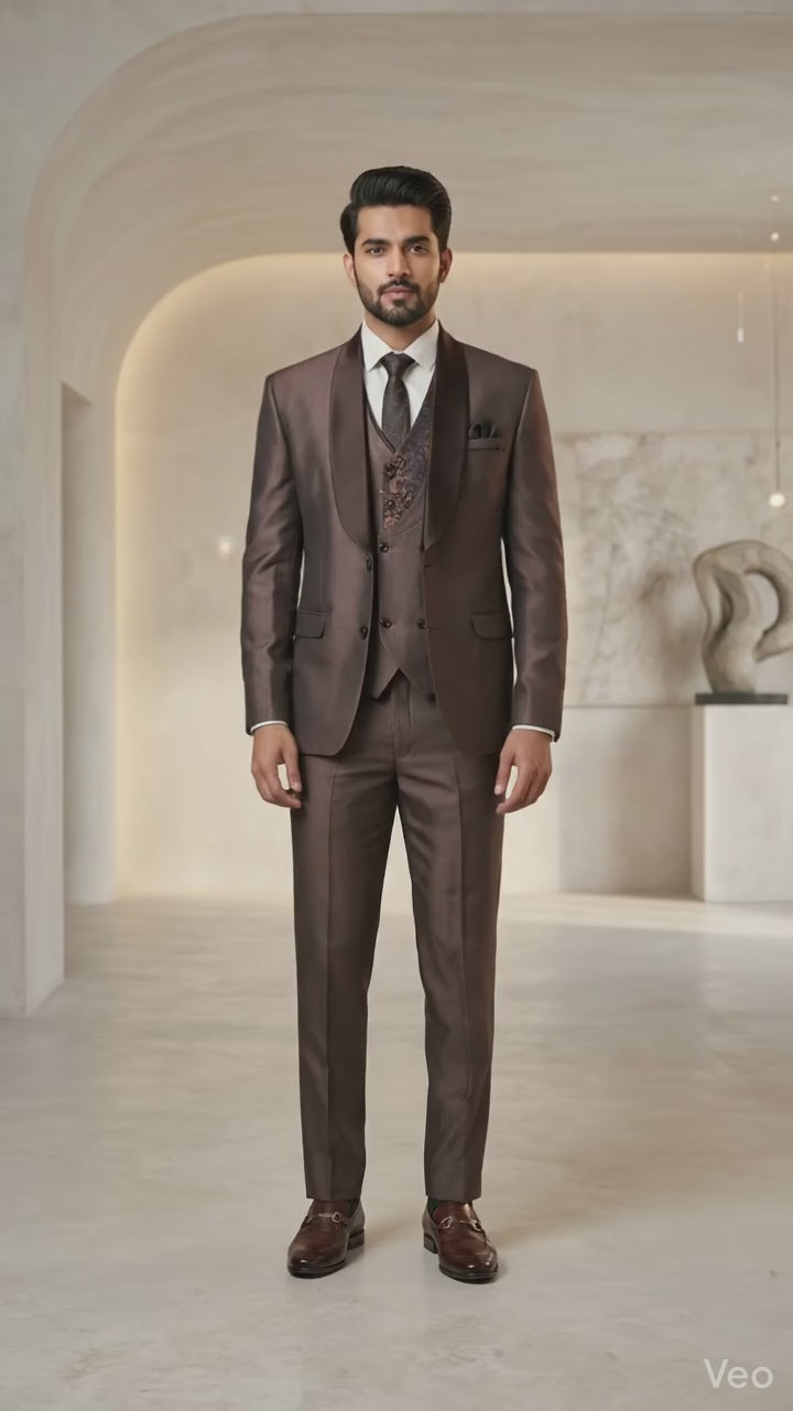 The Bronze Five-piece Shawl Lapel Tuxedo