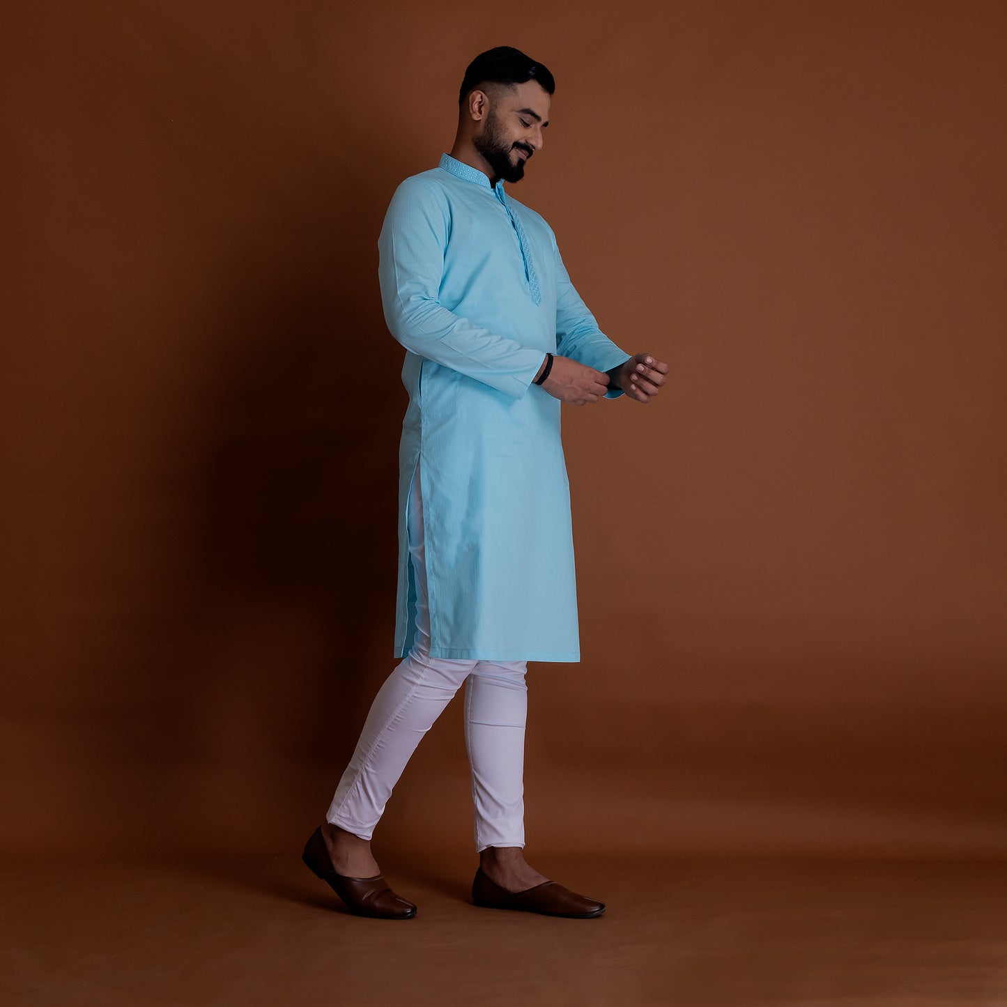 Basic Sky Blue Kurta